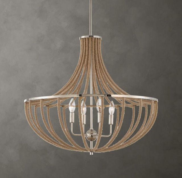 Uttermost® Lovelock Brown/Nickel 4-Light Pendant-1
