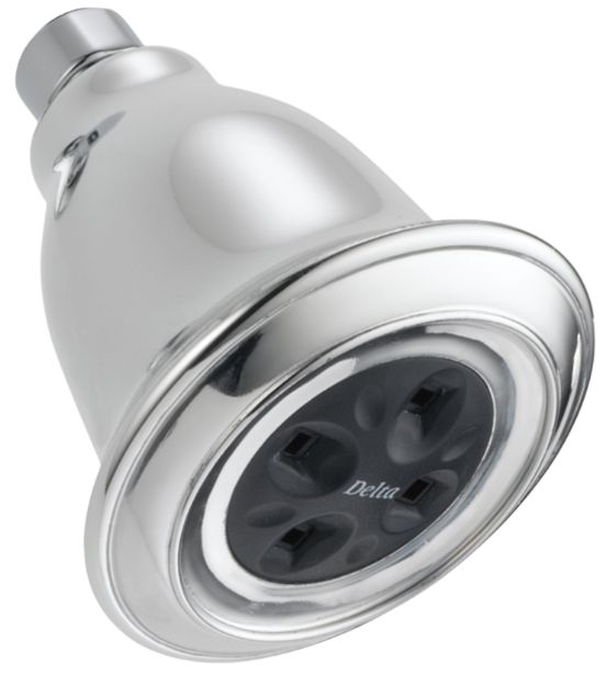 Delta Universal Showering Chrome H2Okinetic® Single-Setting Raincan Shower Head-0
