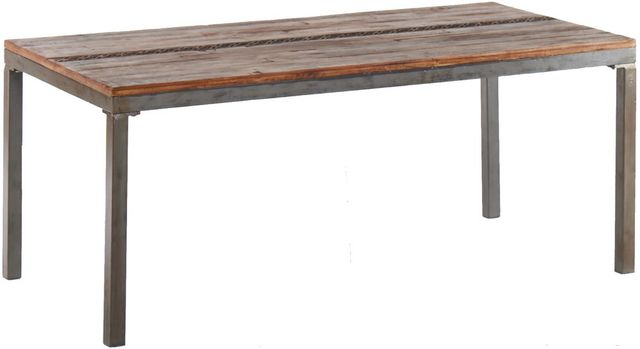Jaipur Furniture Print Block Gray Dining Table-0