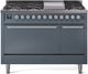 Ilve® Professional Plus II 48" Blue Grey Pro Style Dual Fuel Range-0