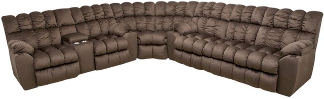 Franklin™ Brayden 3-Piece Alibaba Umber L-Shape Manual Reclining Sectional-0
