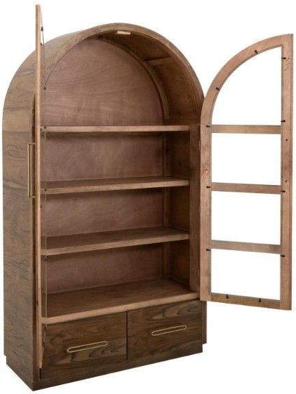 International Furniture Direct Balam Brown Cabinet-4