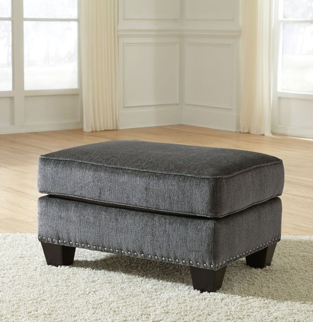 Benchcraft® Gavril Smoke Ottoman-1