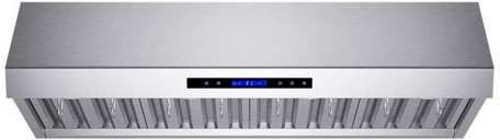 FORNO® Palazzo Alta Qualita 48" Stainless Steel Wall Mounted Range Hood-0