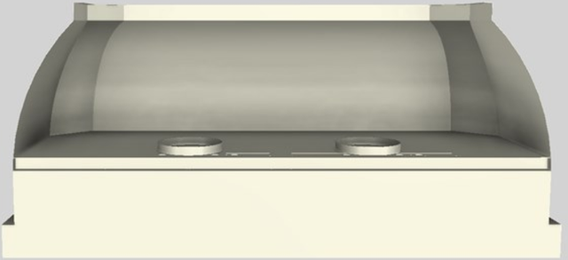 Vent-A-Hood® Designer Series 66" Biscuit Wall Mounted Range Hood-2