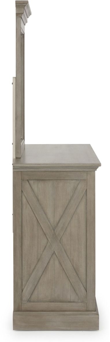 homestyles® Mountain Lodge Gray Dresser and Mirror-2
