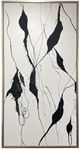 Harp & Finial® Rippling I Black/White Framed Canvas Art-0