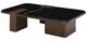 ACME Furniture Dana Natural Marble Top Coffee Table with Dark Walnut Base-0