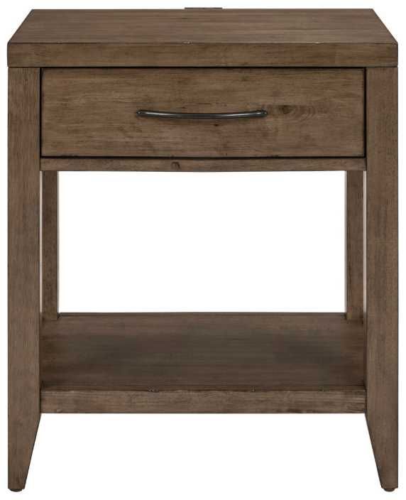 Liberty Furniture Shaker Lakes Harvest Brown Open Nightstand-2