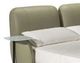 Natuzzi Editions Customizable Lake Queen Leather Bed with Folding Bed and Trays-2
