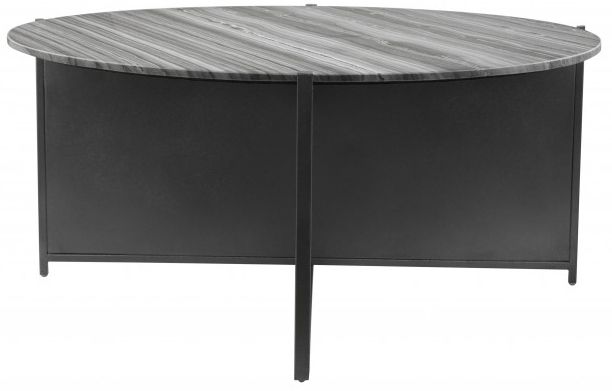 Zuo® Modern Mcbride Gray Marbel Coffee Table with Black Base-2