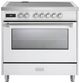 Verona® Ultima 36" White Pro Style Induction Range-0