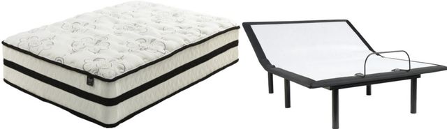 Sierra Sleep® by Ashley® Chime 2-Piece 10" Hybrid and Adjustable Base King Mattress Set-0