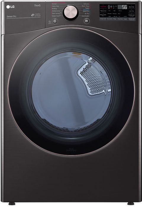 LG Black Stainless Steel Front Load Washer & Gas Dryer Laundry Pair-2