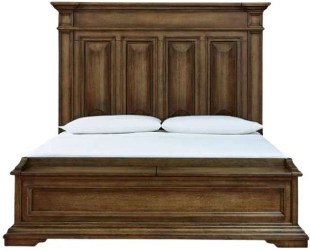 Signature Design by Ashley® Frantanna Brown King Storage Panel Bed-3