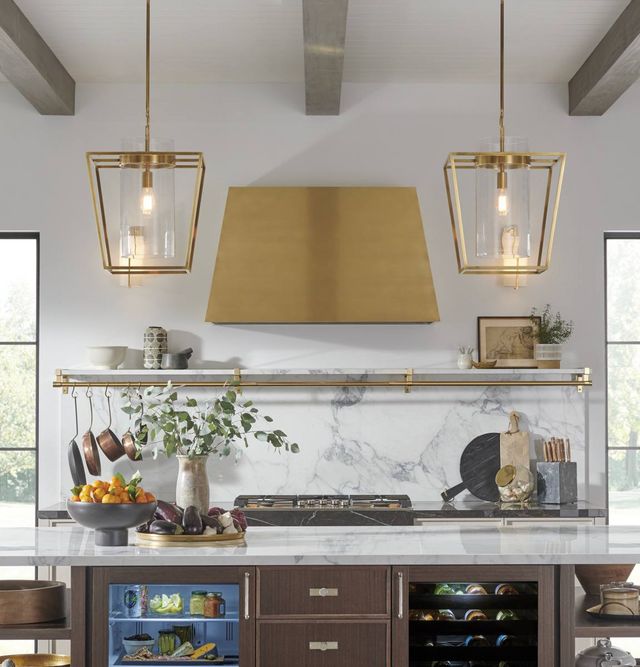 Monogram® 48" Brass Wall Mounted Range Hood-2
