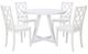 Powell® Maui 5-Piece White Dining Table Set-0