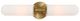 Uttermost® Wellsville Glass 2-Light Sconce with Warm Brass Accent-5