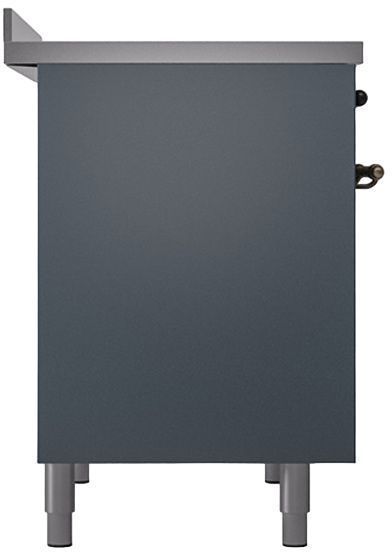 Ilve® Nostalgie II Series 40" Blue Grey Pro Style Induction Range-3