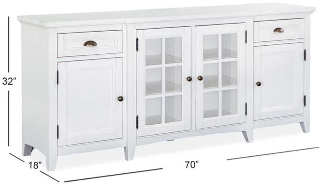 Magnussen Home® Heron Cove Chalk White 70" Console-2