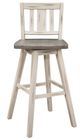 Homelegance® Amsonia Distressed Gray/White Sand Swivel Pub Height Chair-3