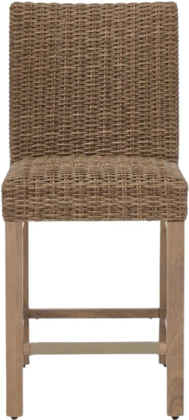 Signature Design by Ashley® Walton Bridge 2-Piece Driftwood Aluminum/Resin Outdoor Bar Stool-3