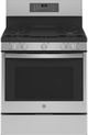 GE Profile™ 30" Fingerprint Resistant Stainless Steel Freestanding Dual Fuel Range-0