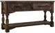 International Furniture Direct Dutton Brown 2-Drawer Sofa Table-0