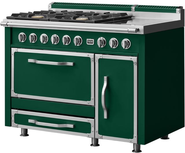 Viking® Tuscany 48" Ivy Pro Style Dual Fuel Range with 2 Induction-2