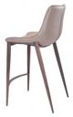 Zuo® Ace Gray and Walnut Set of 2 Counter Chairs-3