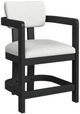 Elements International Portland Black/White Counter Stool-0