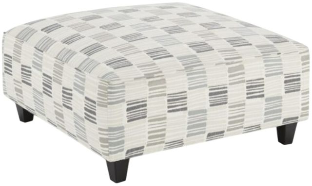 Fusion Furniture Entice Paver Microchip Denim Gray Cocktail Ottoman-0