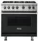 Viking® 5 Series 36" Antique Bronze Pro Style Natural Gas Range-0