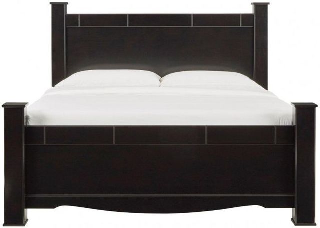 Signature Design by Ashley® Mirlotown Almost Black King Poster Bed-0