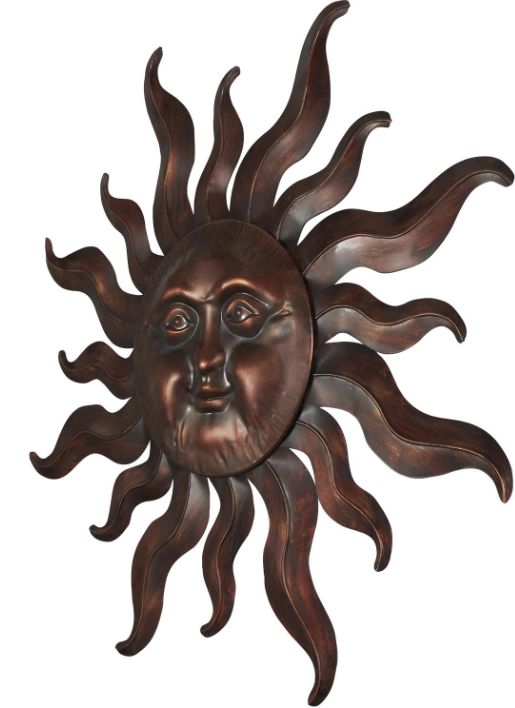 Deco Marche Bronze Sun Wall Decor-1