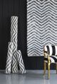A & B Home Black/White Denim Rug with Shuttle Weave Durrie-5