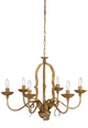 Chelsea House Clay/Gold Hilites Newport Chandelier-0