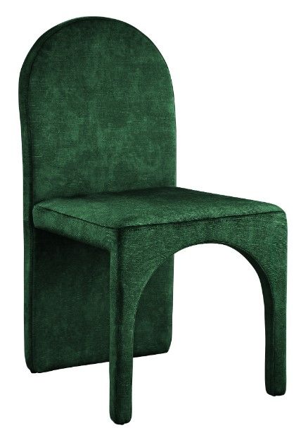 Meridian Furniture Summer Green Velvet Dining Side Chair-0