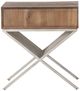 Michael Amini® Hudson Ferry Driftwood/Silver Side Table-3