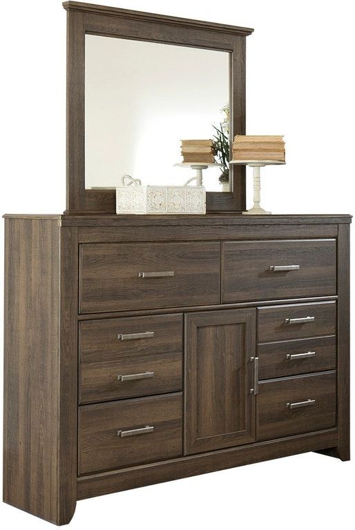 Signature Design by Ashley® Juararo 2-Piece Dark Brown King Poster Bed Set-2