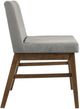 Elements International Weston Smoke/Walnut Upholstery Dining Side Chair-2