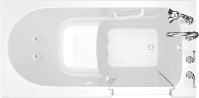 American Standard Value Series White Alcove Walk-In Combination Bathtub-1