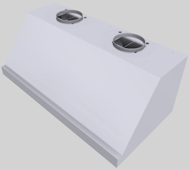 Vent-A-Hood® 48" Wall Mounted Range Hood-White-3