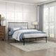 Homelegance® Augusta Black Queen Platform Bed-1