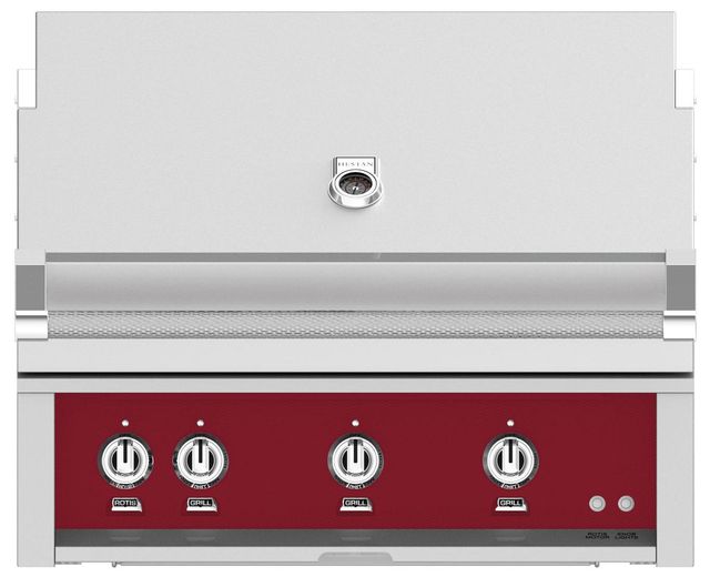 Hestan® 4-Burner Burgundy Built In Liquid Propane Gas Grill Best