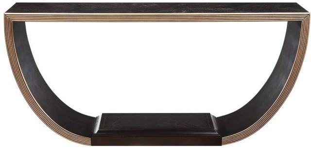 ACME Furniture Maceo Black Top Console Table with Gold Base-3
