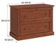 Whittier Wood® Furniture McKenzie Glazed Antique Cherry Lateral File Cabinet-2
