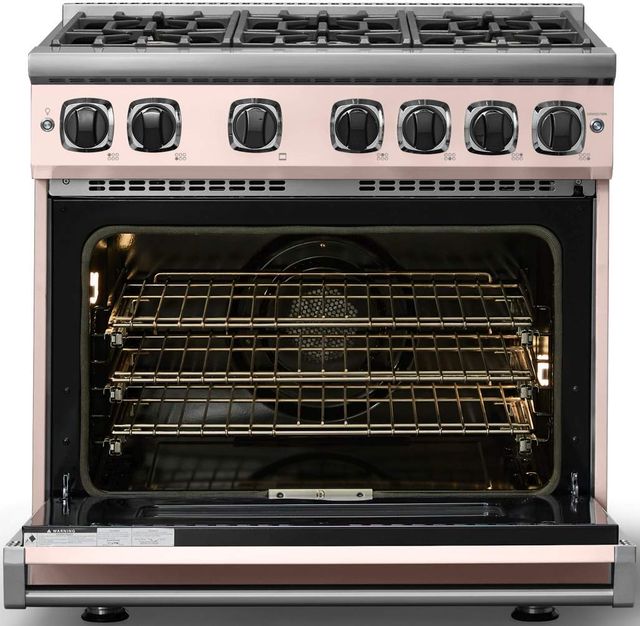 Viking® 7 Series 36" Blush Pro Style Liquid Propane Gas Range-1