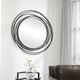 Uttermost® Whirlwind Satin Black Round Mirror-2