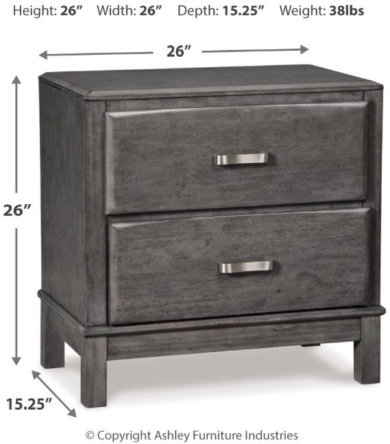 Signature Design by Ashley® Caitbrook Gray Nightstand-1
